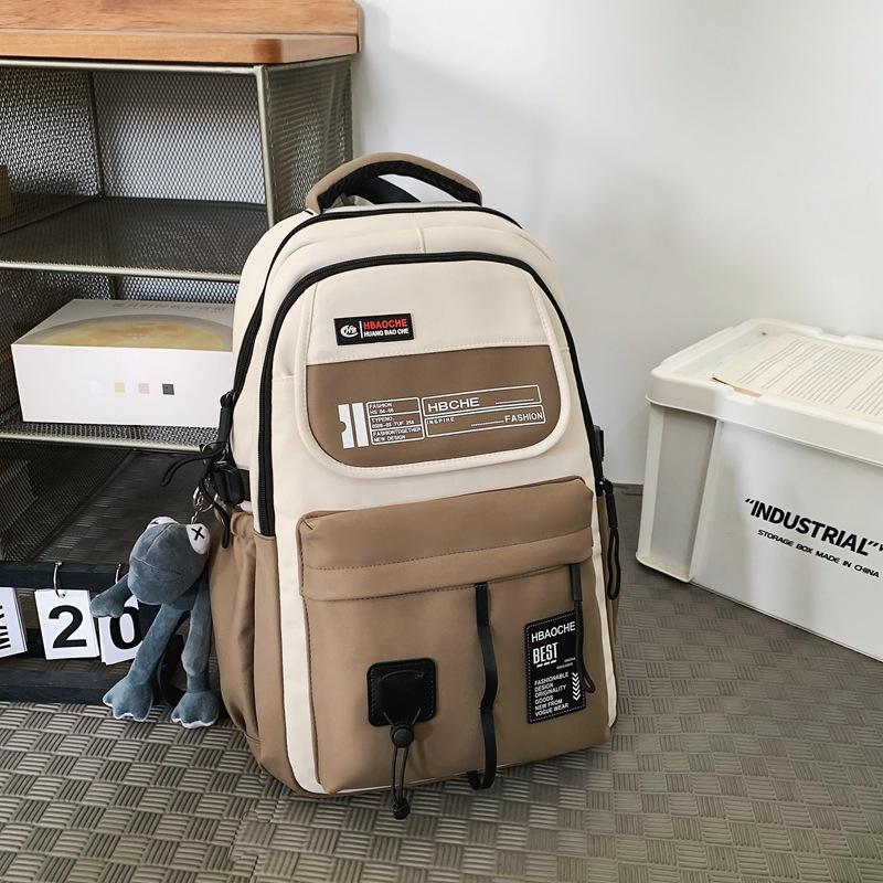 High-quality Backpack Male High School Student Flow Backpack New Sports Style Junior High School Student College Student Schoolbag Female