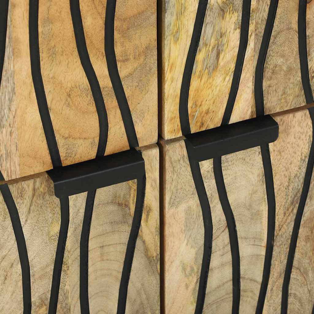 Sideboard Brown 60 X 33 X 75 Cm Solid Mango Wood