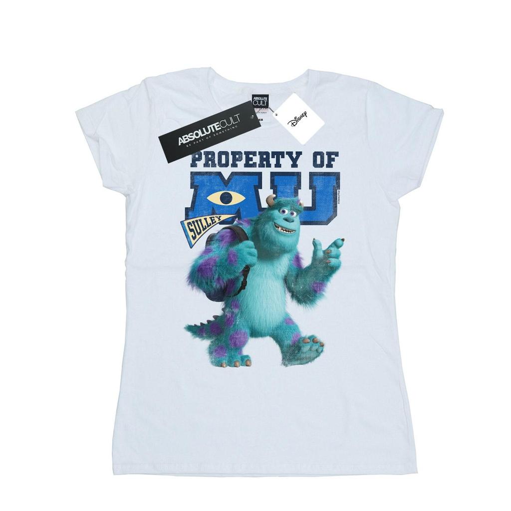 Disney Womens/Ladies Monsters University Property Of MU Sulley Cotton T-Shirt