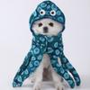 Creative Pet Transformation Outfit Octopus Shape Polyester Halloween Pet Clothes Funny Blue Puppy Halloween Dress Winter Apparel