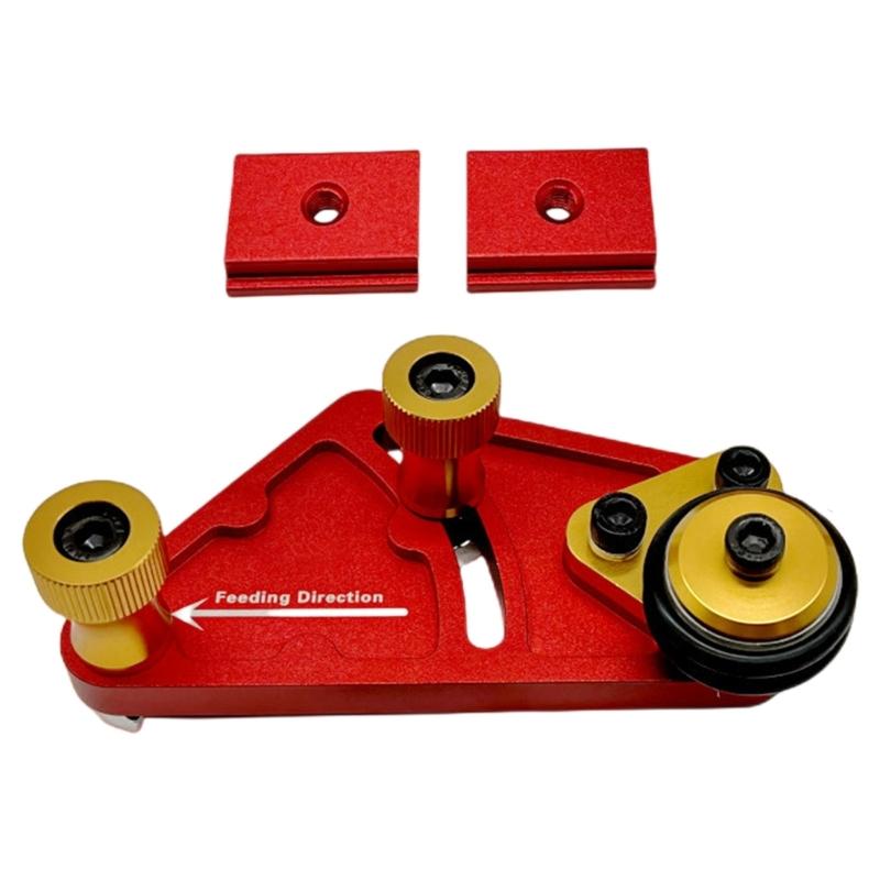 Double Wheel Woodworking Feed Systems Customizable Slider Configuration for Various Thickness