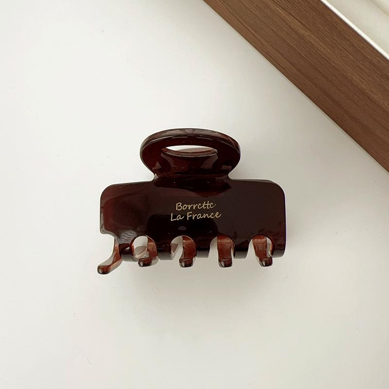 Jennie Style Red Claw Clip - High-End 2025 Large Volume Updo Acetate Shark Clip for Women