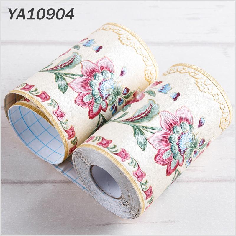 5 Meter PVC Self-Adhesive Border Pattern Sticker Wall Skirting Waistline Decor Waterproof Kitchen Bathroom Tile Wall Decals