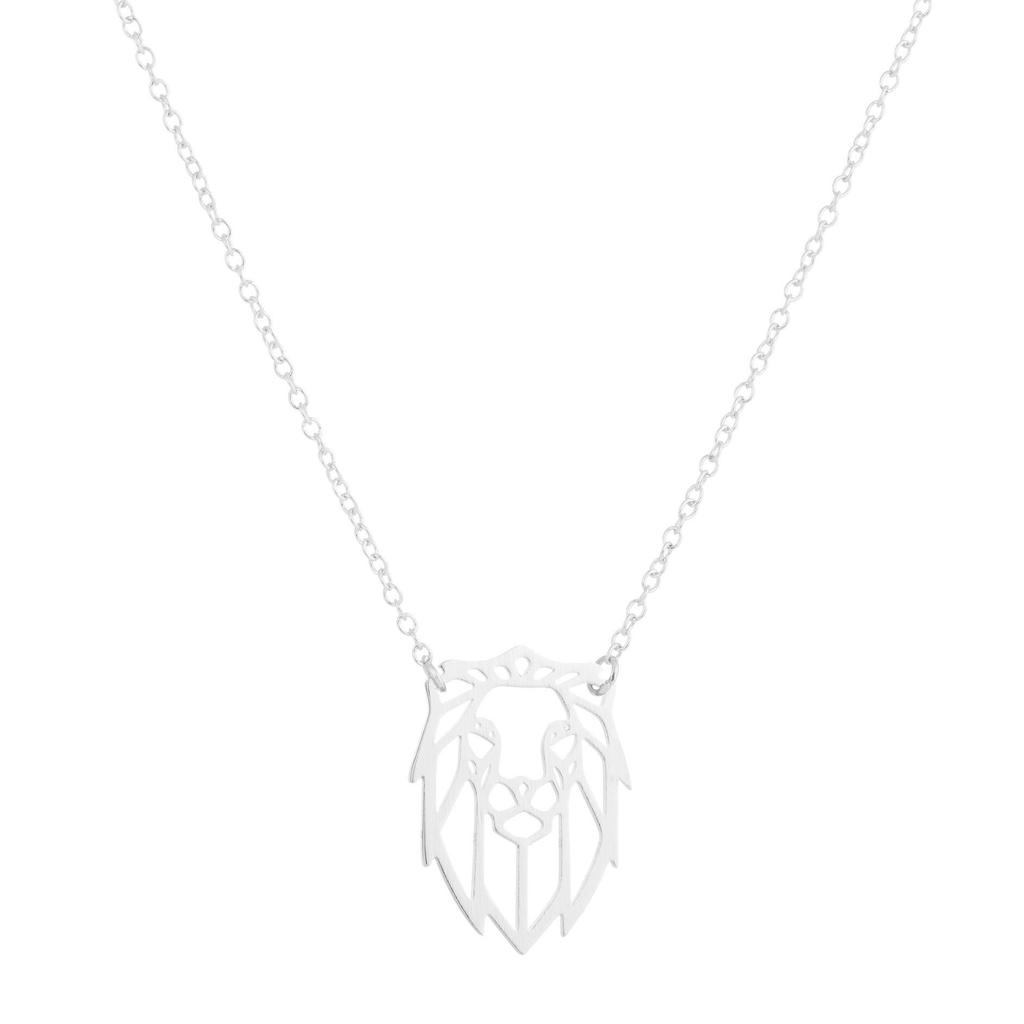 Elegant Women's Stainless Steel Origami Pendant Necklace