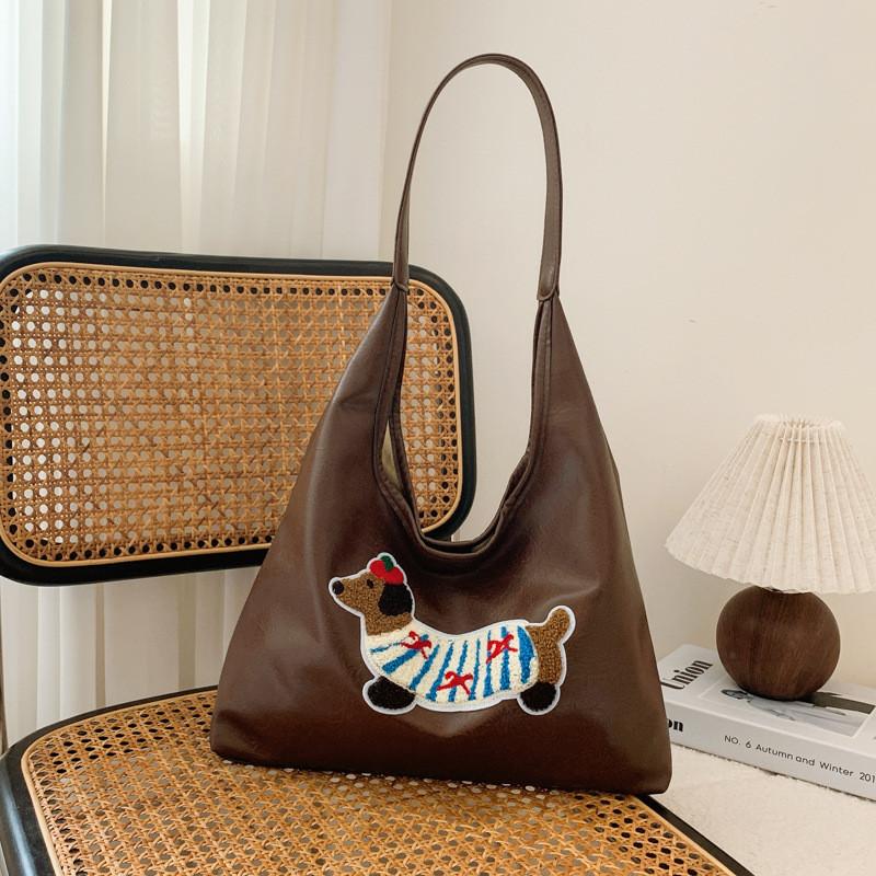 Stylish And Cute Tote Bag For Women In Black Brown Blue And Cream Colors Ideal For Daily Use