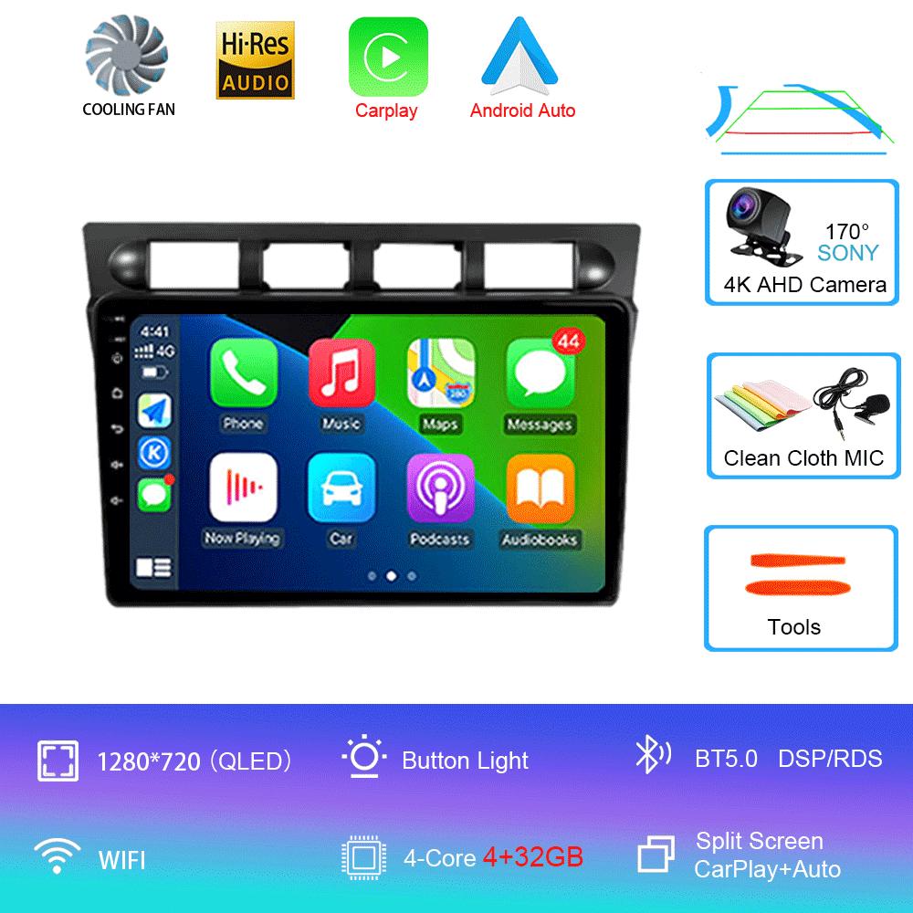 Android 14 For Kia Picanto SA Morning 2004 - 2007 Car Radio Player Stereo Multimedia WIFI BT GPS Navigation Player QLED Screen
