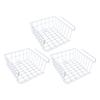3pcs Under Shelf Storage Basket Iron Space Saving Multifunctional Hanging Under Cabinet Organizer