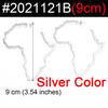 7CM/9CM Outline Africa Map Big Earrings Exaggerate Earring African Jewelry Traditional Ethnic Hyperbole Earrings #201121