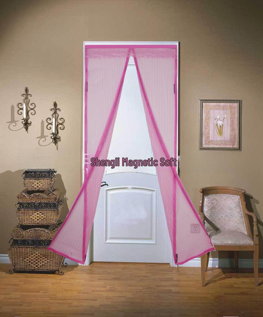 Magnetic Striped Anti-Mosquito Soft Screen Door Curtain
