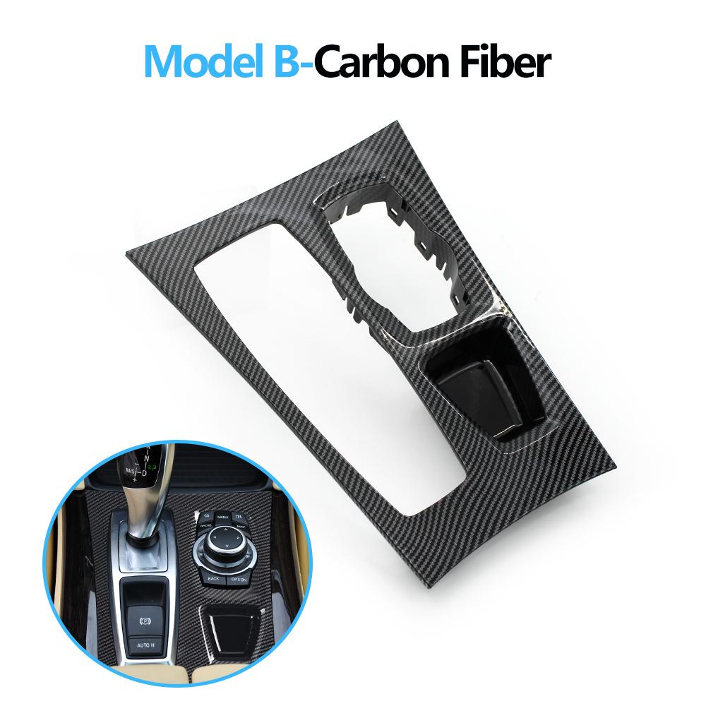 LHD Car Middle Console Gear Shifter Trim Cover Panel For BMW X5 X6 E70 E71 E72 2007-2009 51166954947,51169164485