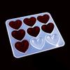Love Heart Silicone Mold Jewelry Making Diy Tool Uv Epoxy Resin Molds Dried Flower Resin Decorative Crafts