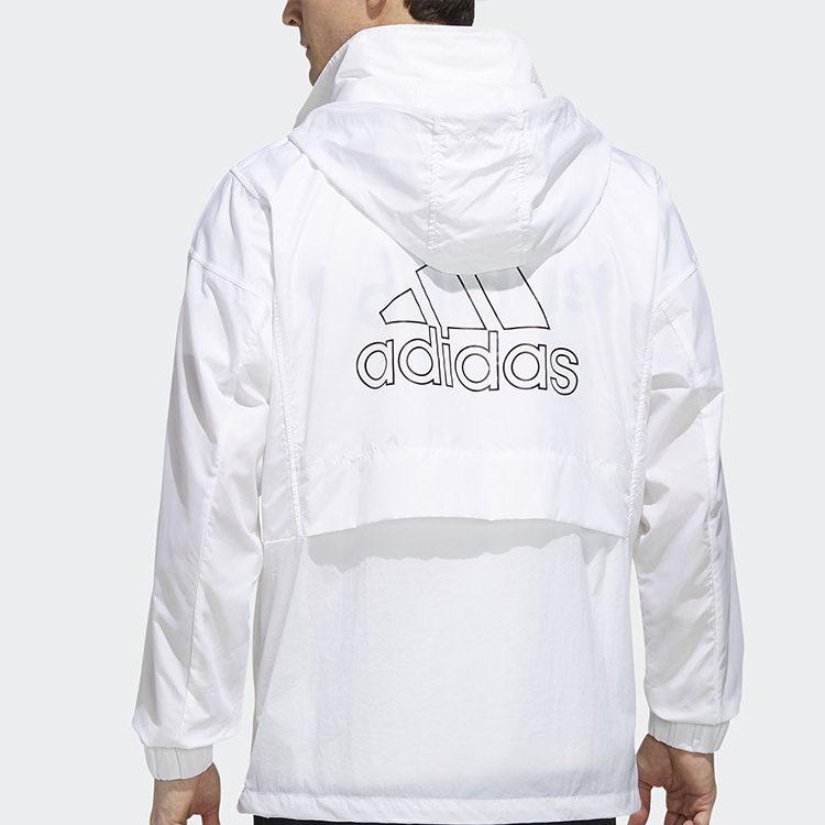 Adidas Jackets Men's White Hooded Moderate Other FM7518