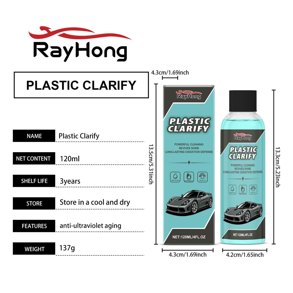 Car Interior Refurbishment Agent With Spong Towel Auto Plastic Rubber Back To Black Gloss Restorer Spray Car Care Coating