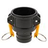 Heavy Duty 1000L IBC Tank Part C 2 Inch Cam Lock Fitting Adapter To Hose Tail For Liquid Conduction Polypropylene Fitting