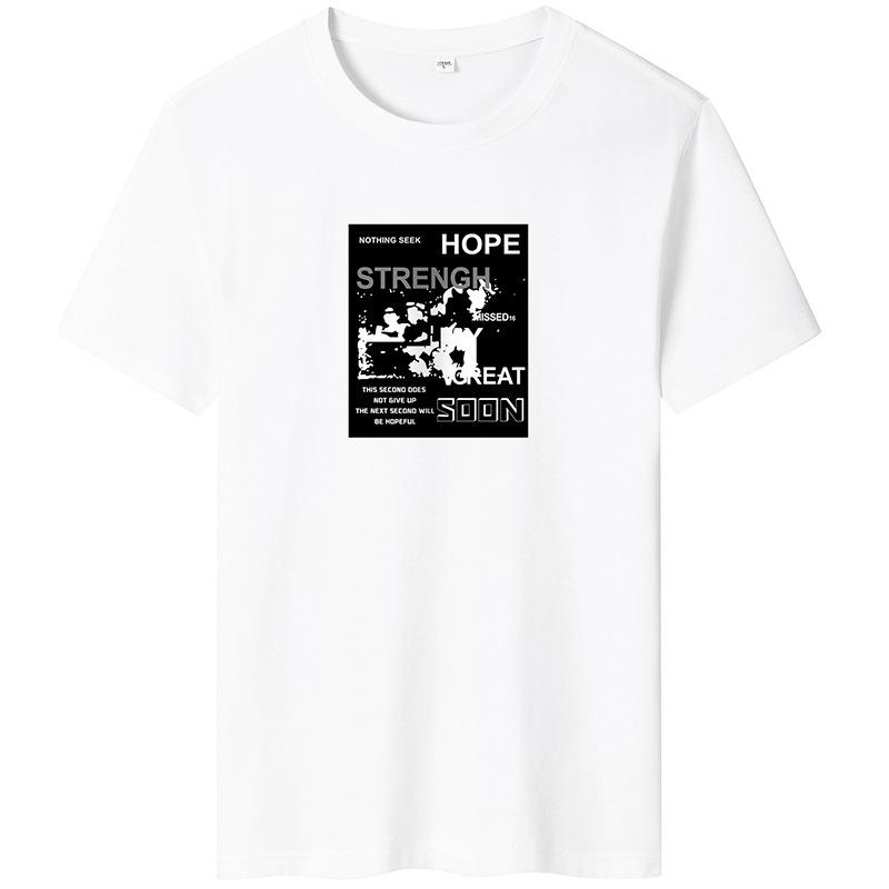 Hope Pánské tričko s krátkým rukávem a kulatým výstřihem Bavlněné tričko S-6XL