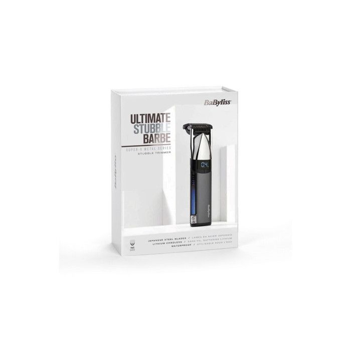 Men's Trimmer Babyliss Babyliss S996e Beard Trimmer Stubble Trimmer Cordless Super X Metal with Japanese Steel Blades for