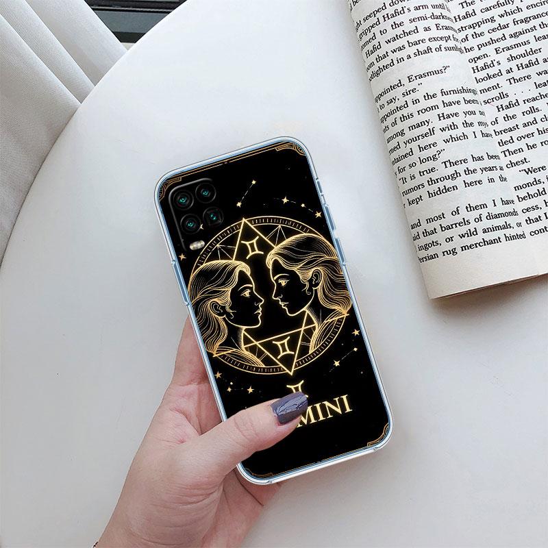 12 Constellation Card Transparent Phone Case for LG K22 K30 K40 K40S K41 K42 K50 K50S K51 K51S K52 K61 K62 K71 K92 Q61