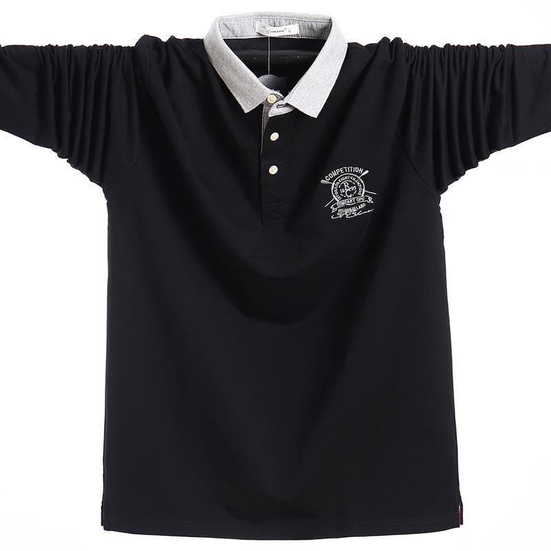 Spring Men Polo Shirt Casual Cotton Male Polo Shirts Long Sleeve Polo Shirt Tees Oversized