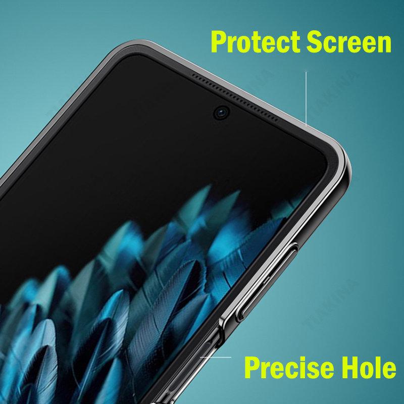 Plating Luxury Cover For Oppo Find N2 Flip Case With Leather Strap Stand Holder Funda For Oppo Find N2 Flip 5g Phone Case Capa