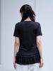 THE GREEN LAB Tiered Short Sleeve T-Shirt [Black]