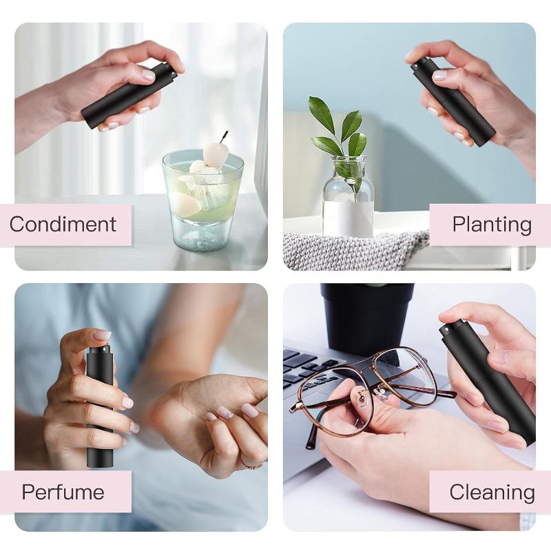 New Hot 10ml Portable Spray Empty Bottle for Refillable Bottles Aluminum Perfume Atomizer Liquid Container Traveling Cosmetics