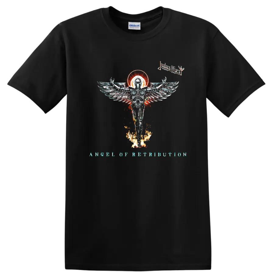 Judas Priest Angelo della Retribuzione Rock Metal T Shirt Angelo Alato Tee