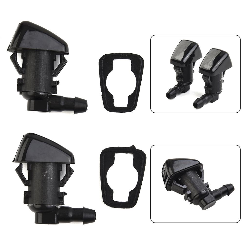 Washer Nozzle Windshield Washer 3*2.5*2cm 68260443AA Black