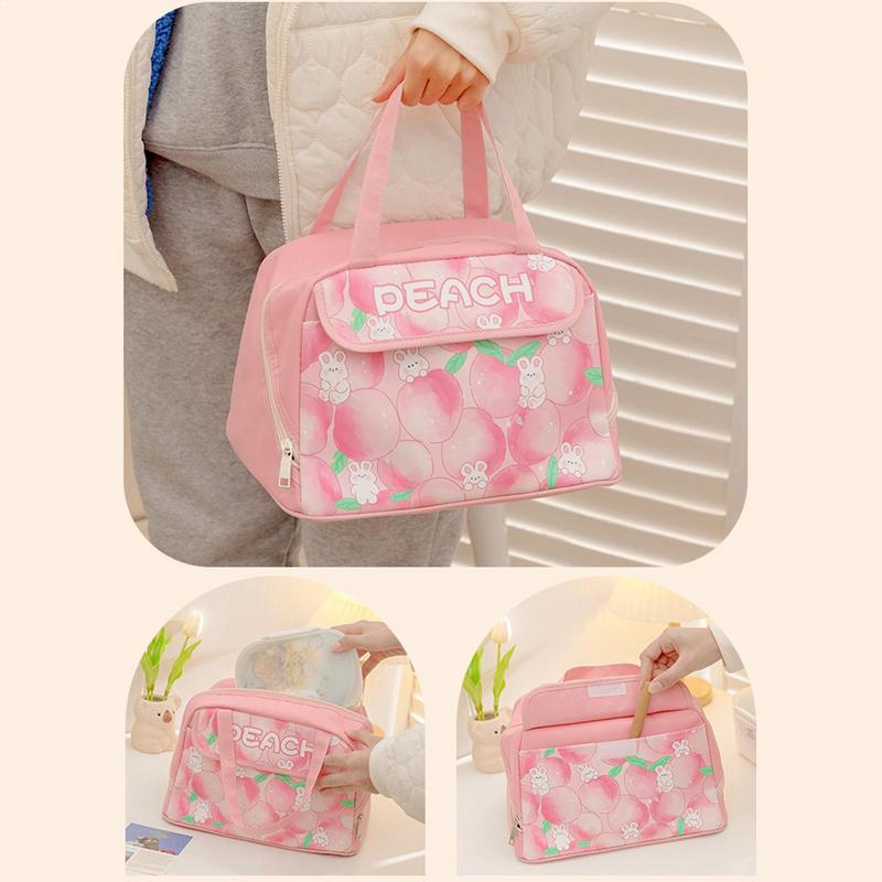 Reusable Lunch Bag Students Lunch Bags Large Capacity Box Leakproof Tote Waterproof Design For Work Picnic Travel