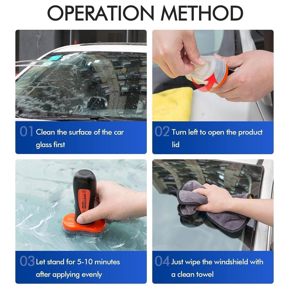 Automobile Window Glass Anti-Fogging Windshield Anti-Fouling Agent Waterproof Car Glass Water Repellent Auto Windshield Cleaner