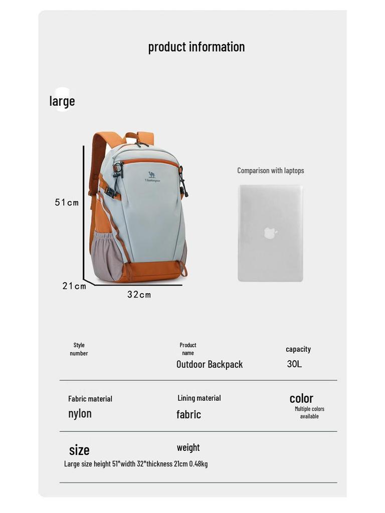 Multifunctional Hiking & Sports Backpack for Men and Women - Outdoor, Off-road, Double-shoulder Design