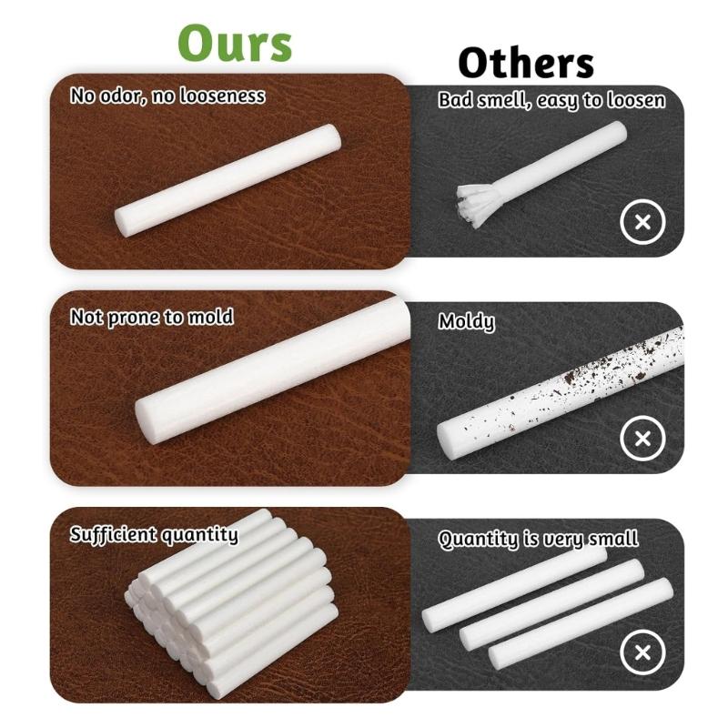 100Pieces Humidifier Cotton Filter Sticks Sponge Texture Suitable for Most Models for Efficient Moisture Control