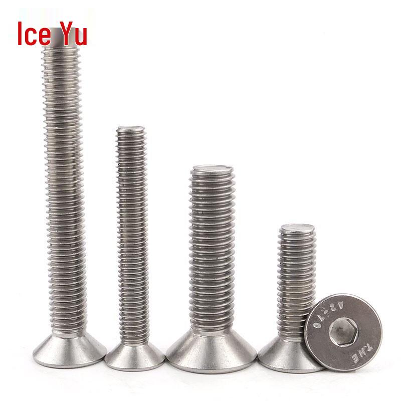 Bingyu 304 Stainless Steel DIN7991 Countersunk Flat Head Hex Socket Screws
