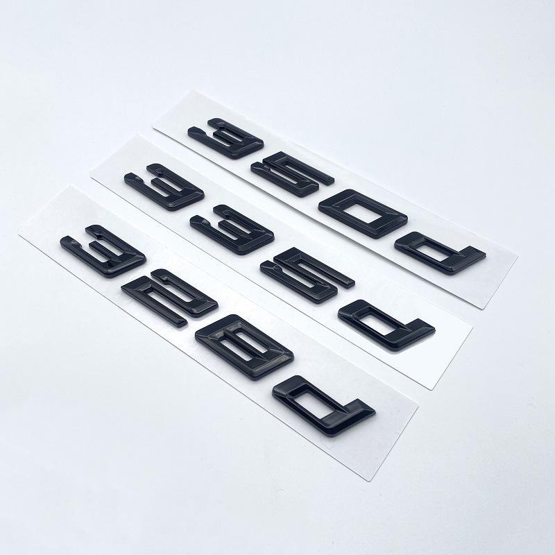 Insignias de Desplazamiento Trasero del Nuevo Serie 3 de BMW: Pegatinas 350d, 340d, 335d, 330d, 318d.