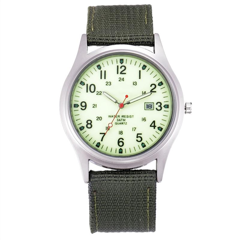 Nylon Strap Men's Watch Calendar Quartz Watch Military Watch
