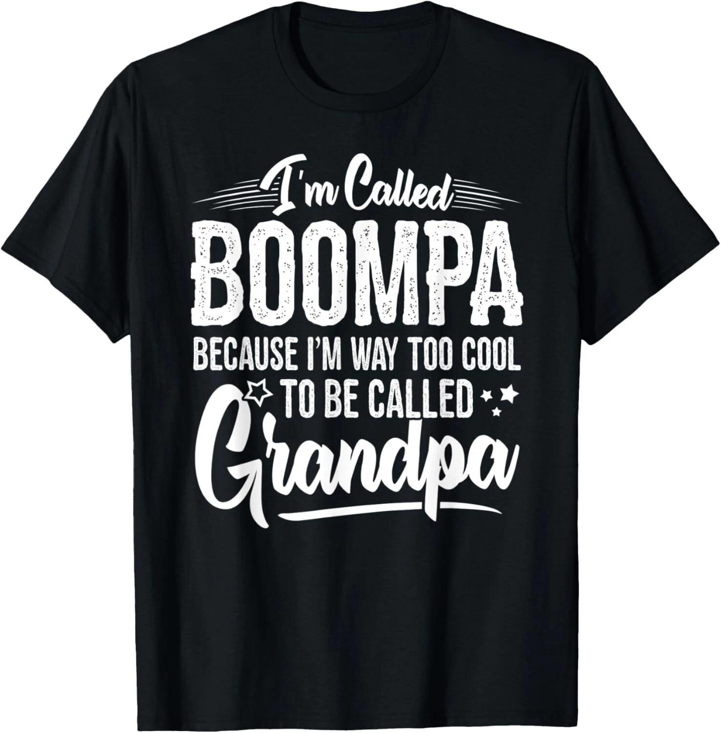 Boompa Tee Shirt from Grandchildren Funny Grandfather Boompa Gift Unisex T-Shirt L