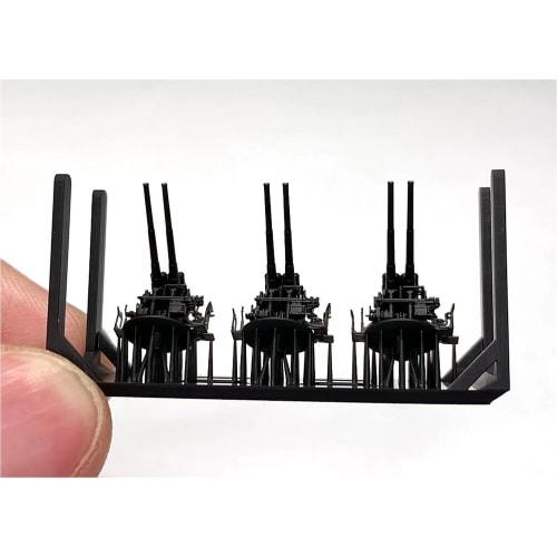 Bunker Studio 1/350 Japanese Type 10 12cm Twin Anti-Aircraft Gun Set, Plastic Model Parts, BSTIJN35059