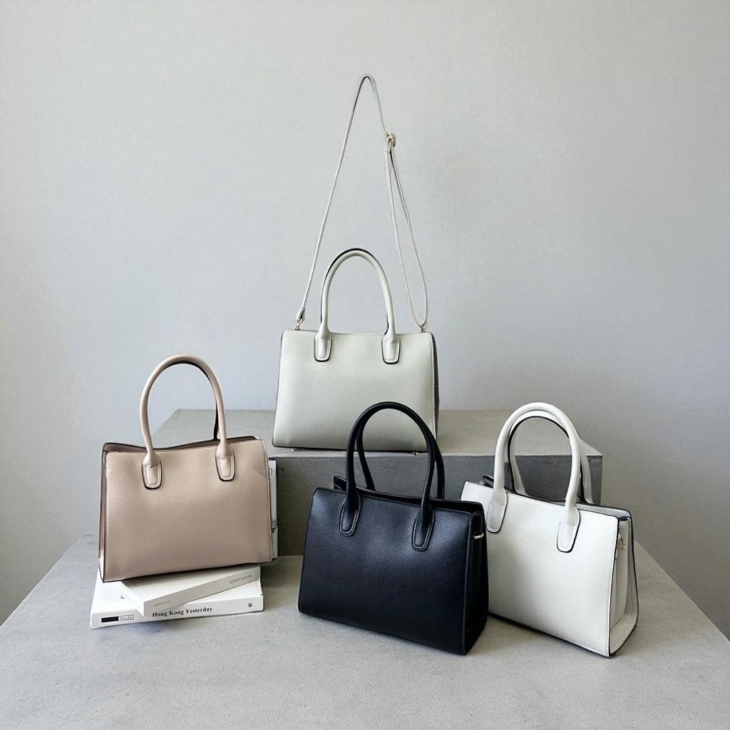 [Malve] Tragetasche mit dreilagiger Faltstruktur und erweiterbaren Fächern für viel Stauraum (schwarz)