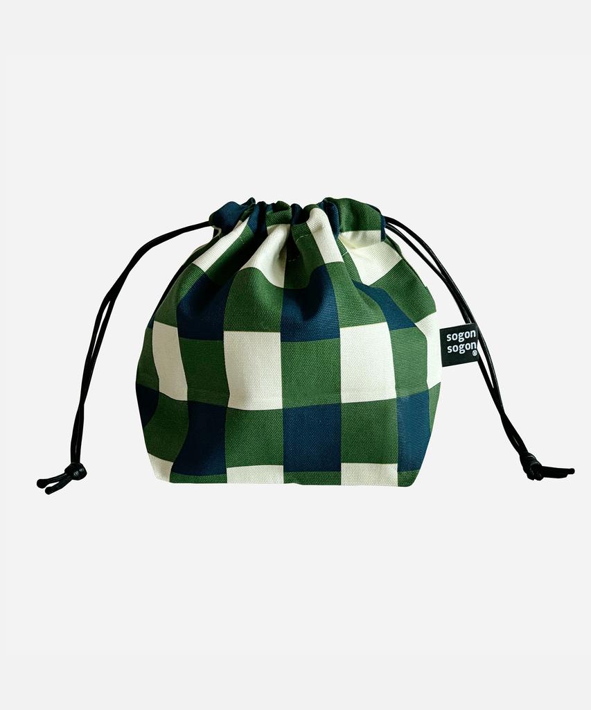 Sogonsogon Breeze Olive String Pouch W