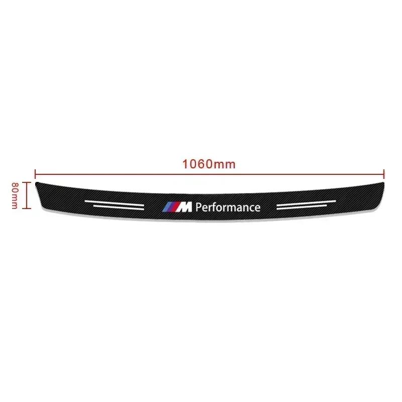 X5 X7 For BMW For BMW Car Rear Bumper Trunk Carbon Fiber Stickers Auto Rear Bumper Trunk Load Edge Protector For BMW X1 F48 Spor