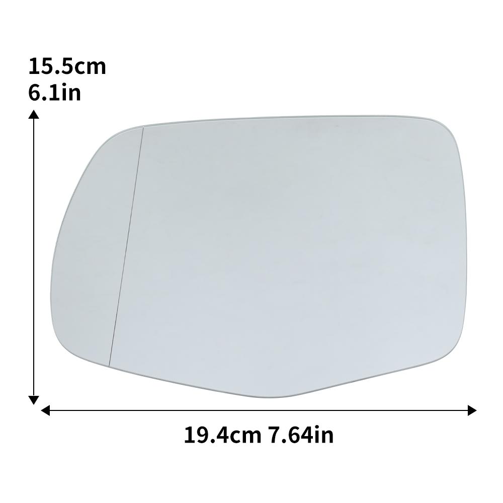 Rearview Mirror Glass Lens For Honda Pilot 2016- For Passport Ridgeline - US Version Heated Lens Car Accessories 1pc left