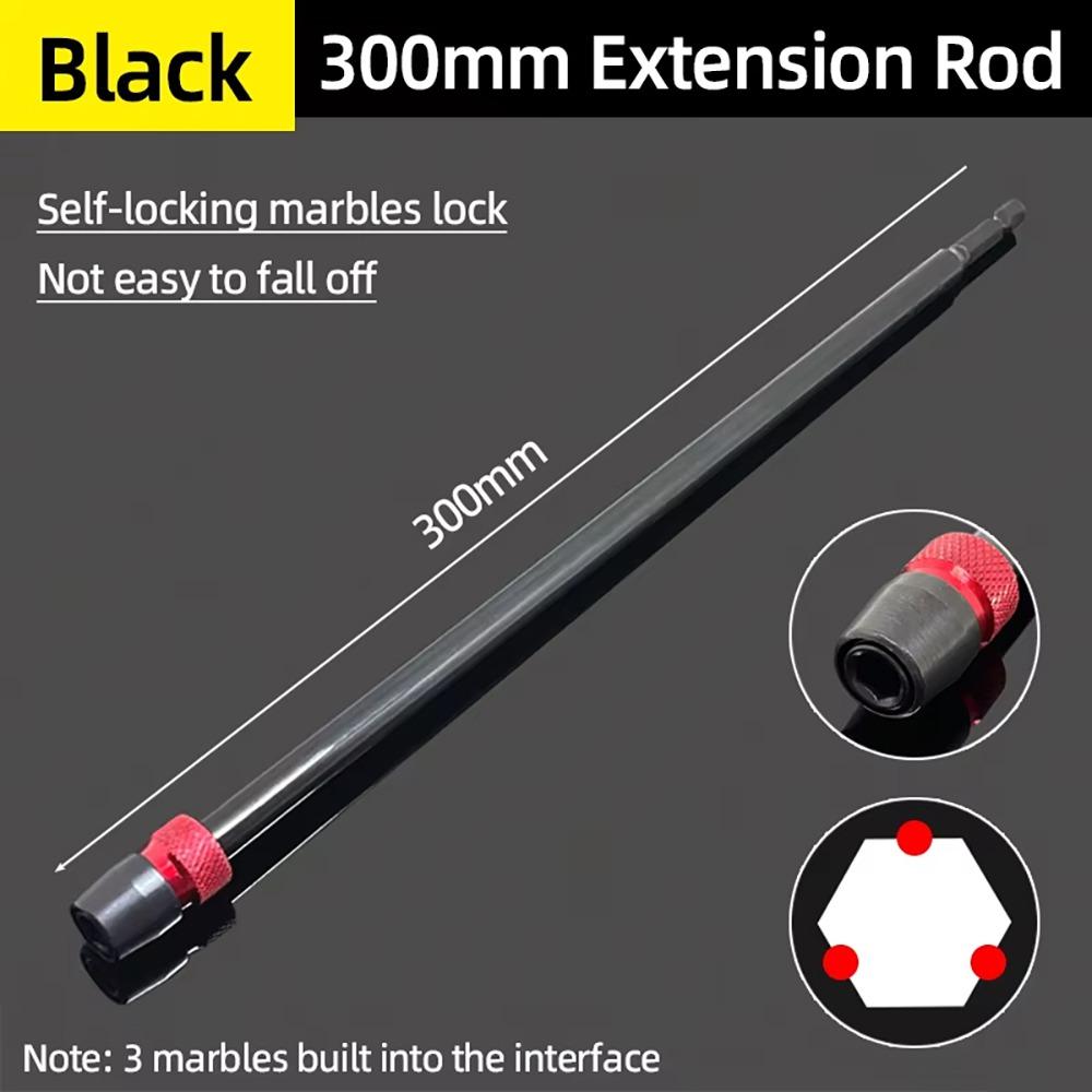 1 Stück magnetische selbstverriegelnde Verlängerungsstange 100/150/300mm Schraubendreher-Umwandlungskopf