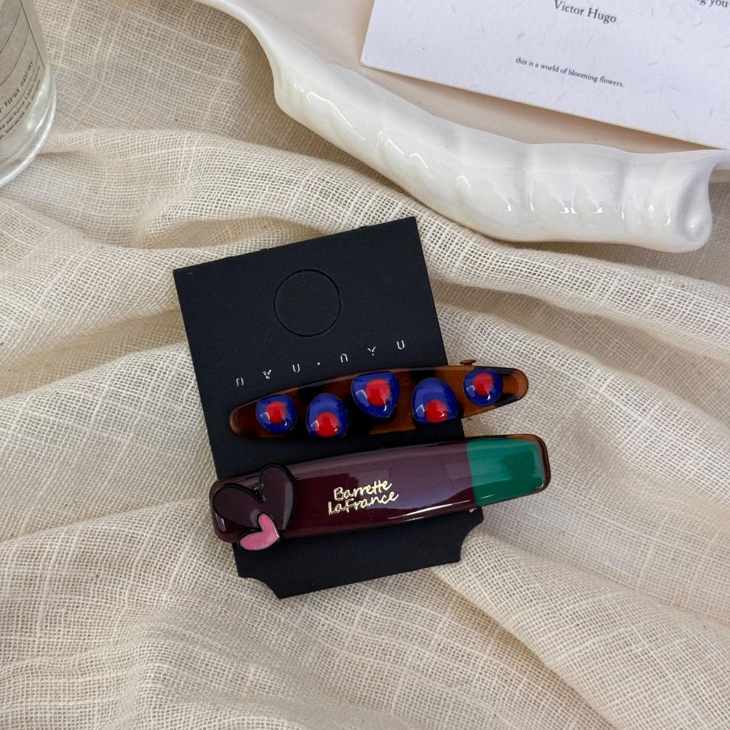 Set Hair Clips for Girls Women Pin Accessories Korean Trendy Popular Vintage Crab Leading Fashion Cute Kawaii Sweets Kpop New In