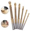 6Pcs Cobalt Left Hand Drill Bit Set Screw Metric Composite Tap Drill Bit Tap