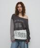 Saendeulig One Shoulder Color Block T-Shirt_Brown
