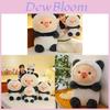Pig Turned Panda Plush Toy With Short Plush Filling For Kids Sleep Pillow And Home Decor