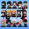 Styl Demon Slayer Figurka Hračka Anime Kimetsu no Yaiba Q Verze Sedící Tanjiro Nidouzi Inosuke Zenizu PVD Figurka Model Panenka