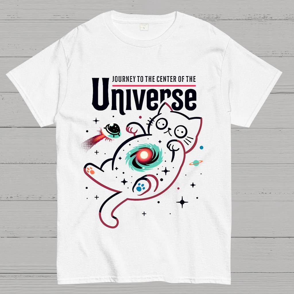 Journey to the Center of the Universe Cotton Summer Casual Cool Loose T-Shirt