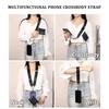 The mobile phone strap can be replaced and disassembled and the portable strap is matched with a change purse a lanyard and a four-piece set.
