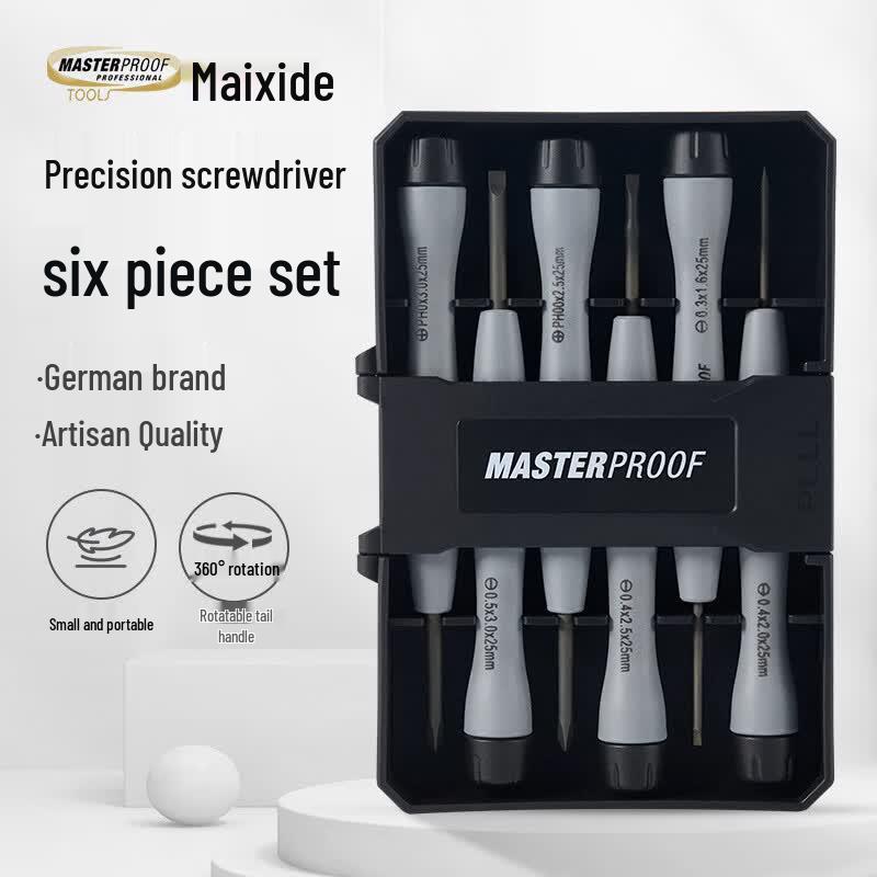 MASTERPROOF 6-Piece Precision Screwdriver Set