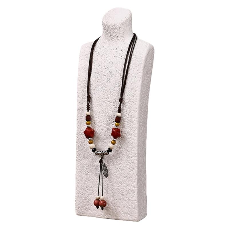 Sturdy Base Jewelry Holder with Thickened Support Ensuring Stability for Necklace Exhibition Secure Display